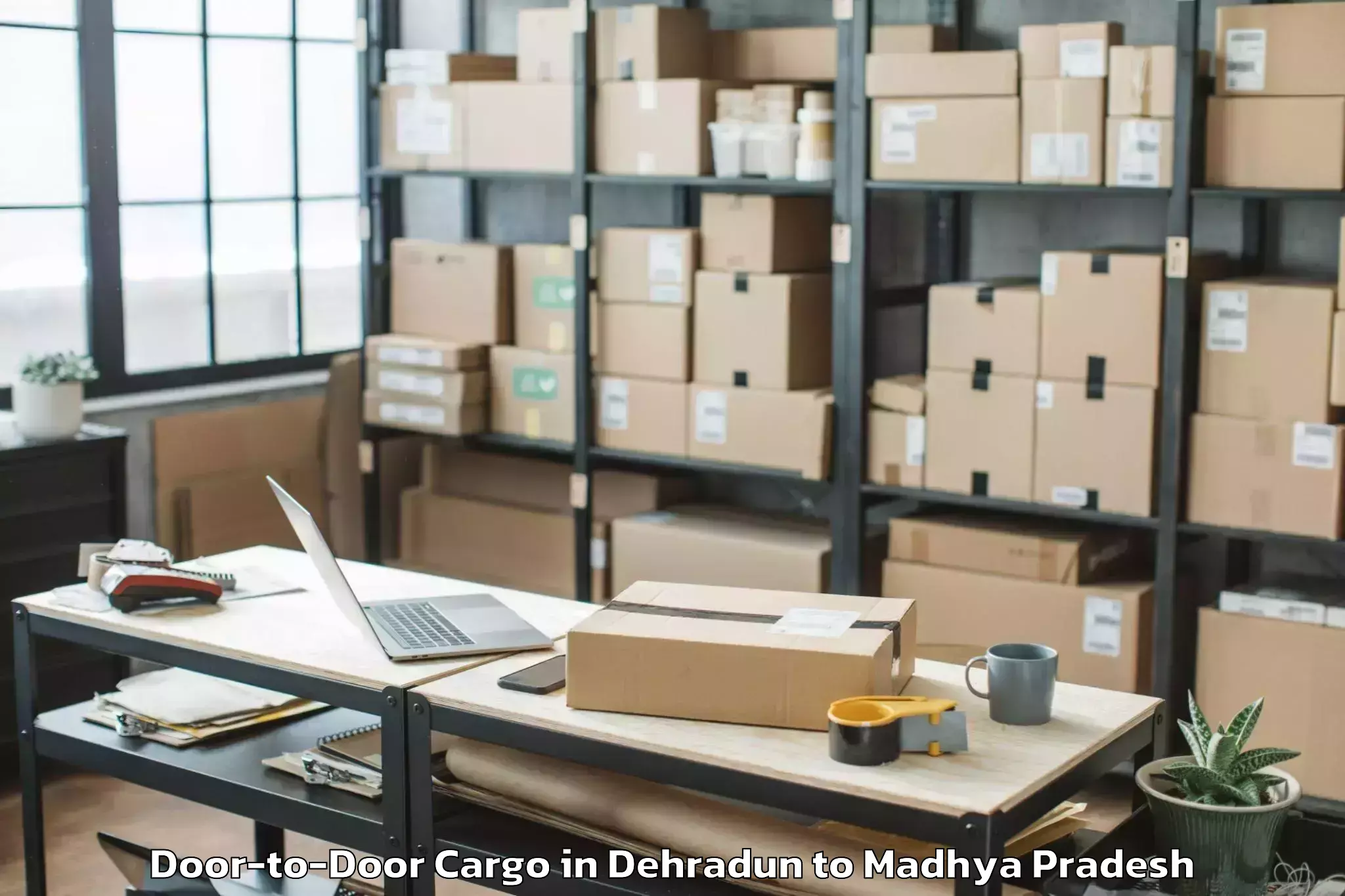 Book Dehradun to Gulabganj Door To Door Cargo Online